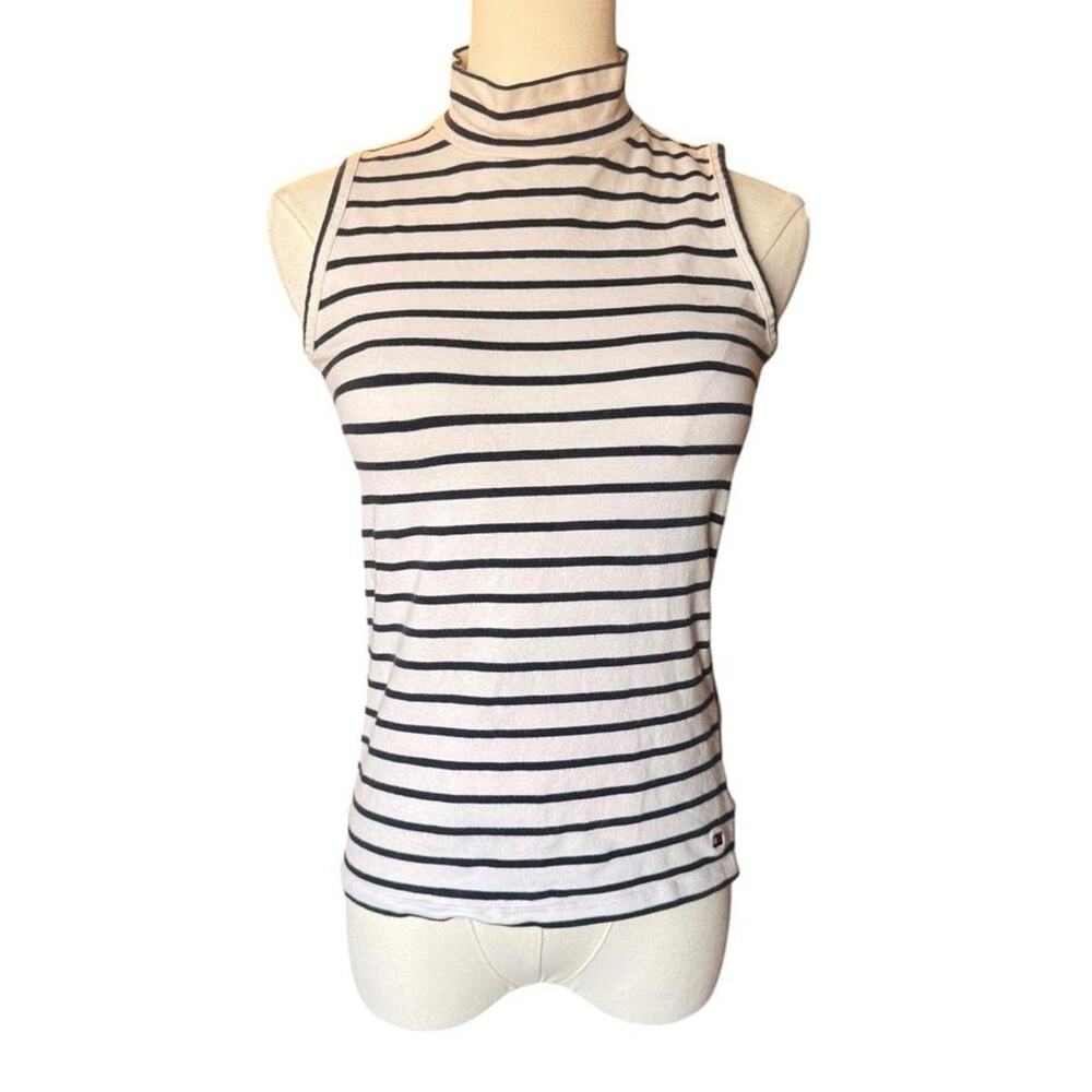 Tommy hilfiger striped sleeveless mock